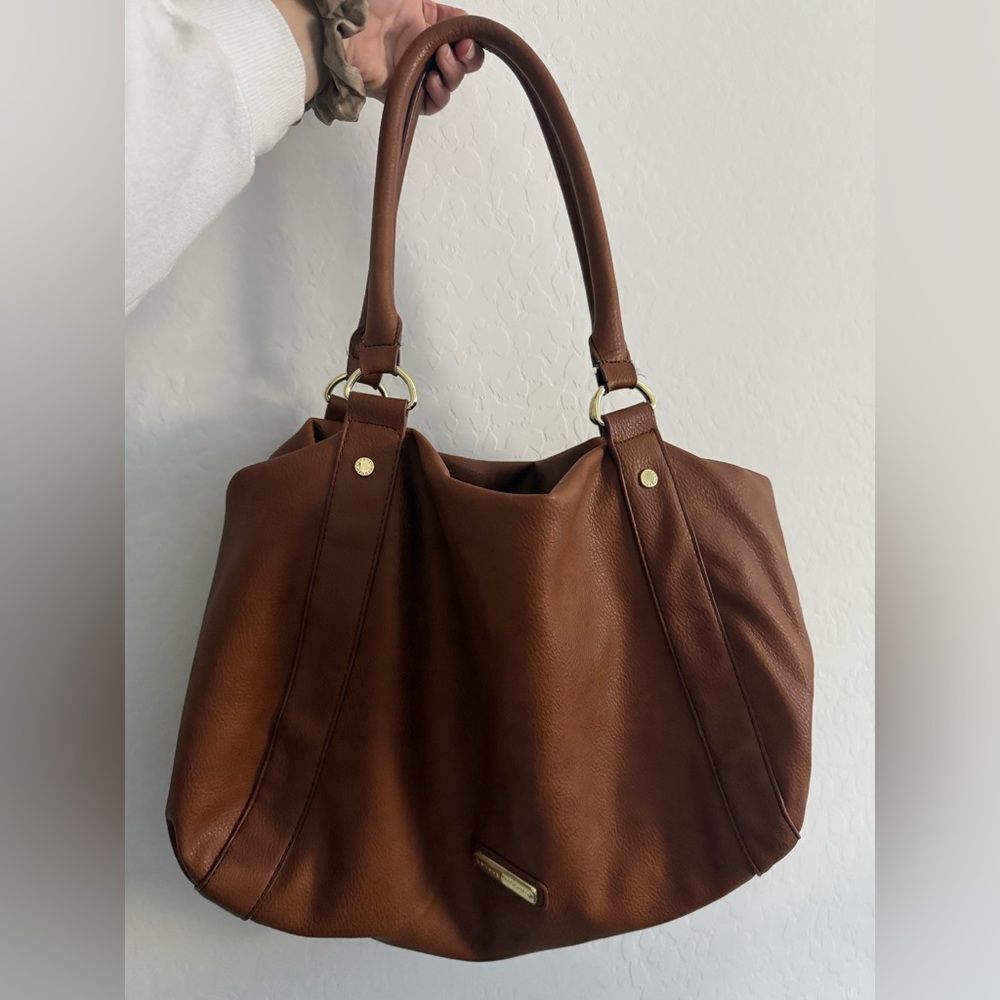 Steve Madden Leather Shoulder Tote Bag